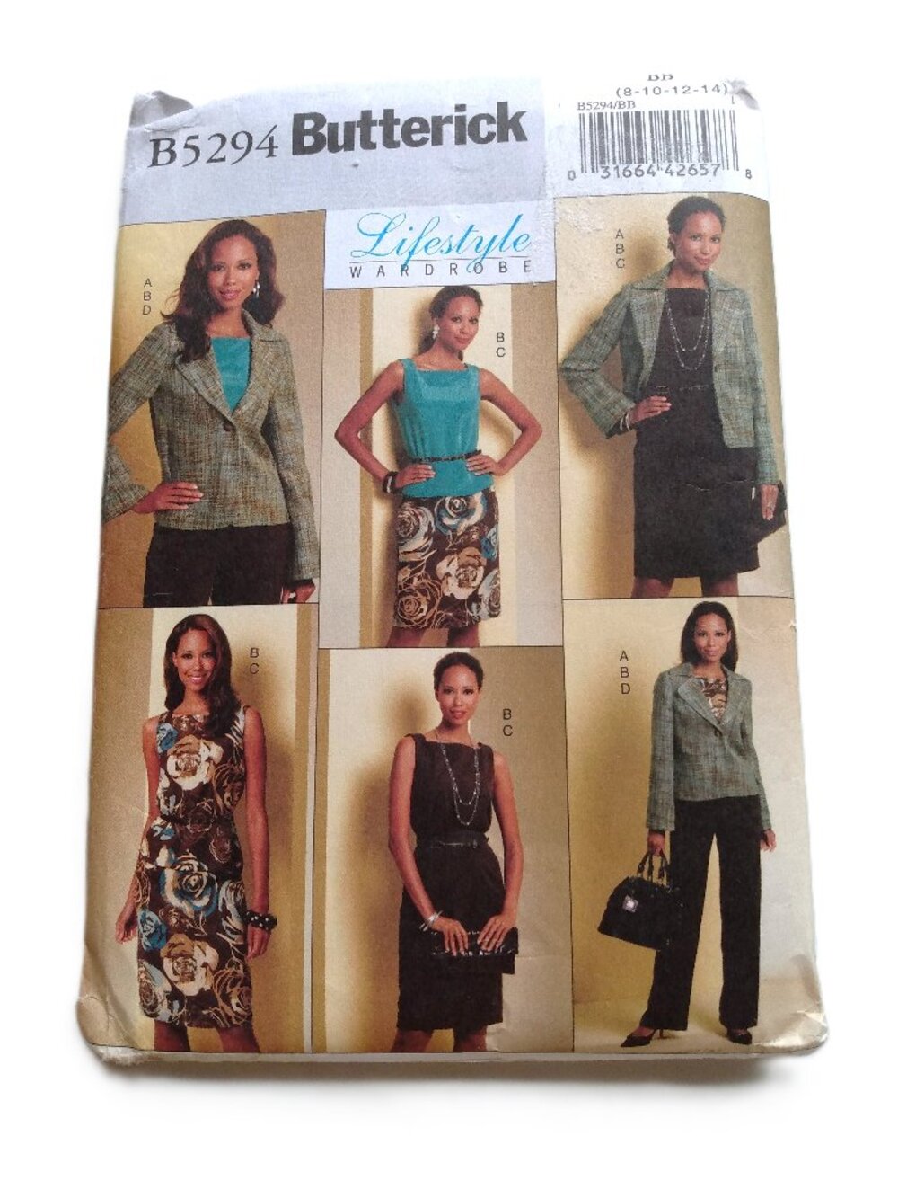 Jacket Top Skirt Pants Sewing Pattern Size 8-14 Wardrobe Butterick 5294 UNCUT